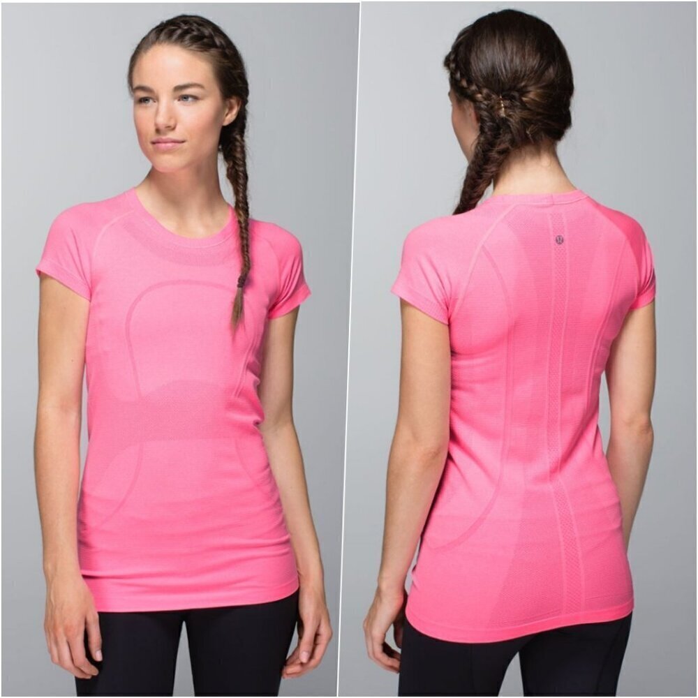Lululemon Run Swiftly Short Sleeve Pink 4 MINT